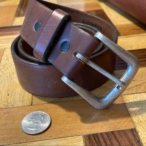 Vintage Brighton Brown Leather Belt Size 32/31-35